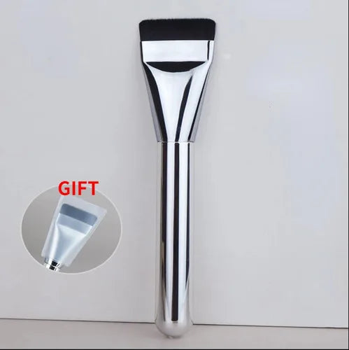 Premium Korean Silver Makeup Brush - Professional Quality for Flawless Application