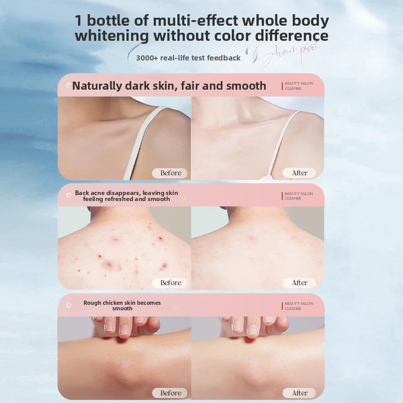 OHBT Camellia Shower Gel, 500ml Long Lasting Fragrance Deep Cleansing Body Wash, Moisturizing Refresh Amino Acid Exfoliate