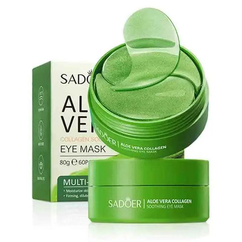 Aloe Vera Collagen Eye Mask Anti Dark Circles Removal Eyes Bags Moisturizing