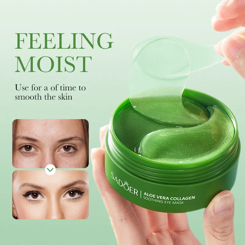 60pcs Collagen & Aloe Vera Eye Mask