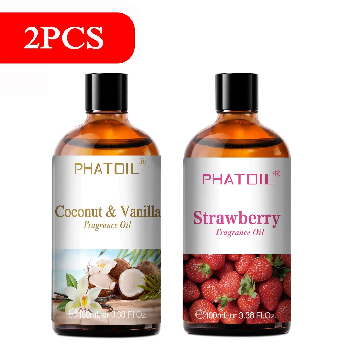 Nature breathing ( 100ml Aromatherapy Fragrance Oil Coconut & Vanilla Strawberry Cherry Lemon )