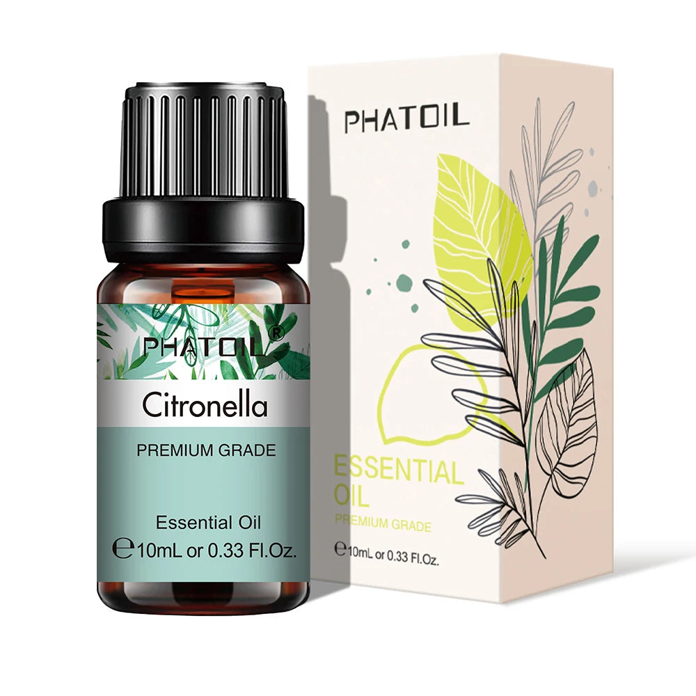 More beautiful( Natural Plant Essential Oil 10ml Eucalyptus Lavender Bergamot Vanilla Peppermint 1PCS Aroma Essential Oils For Diffuser)