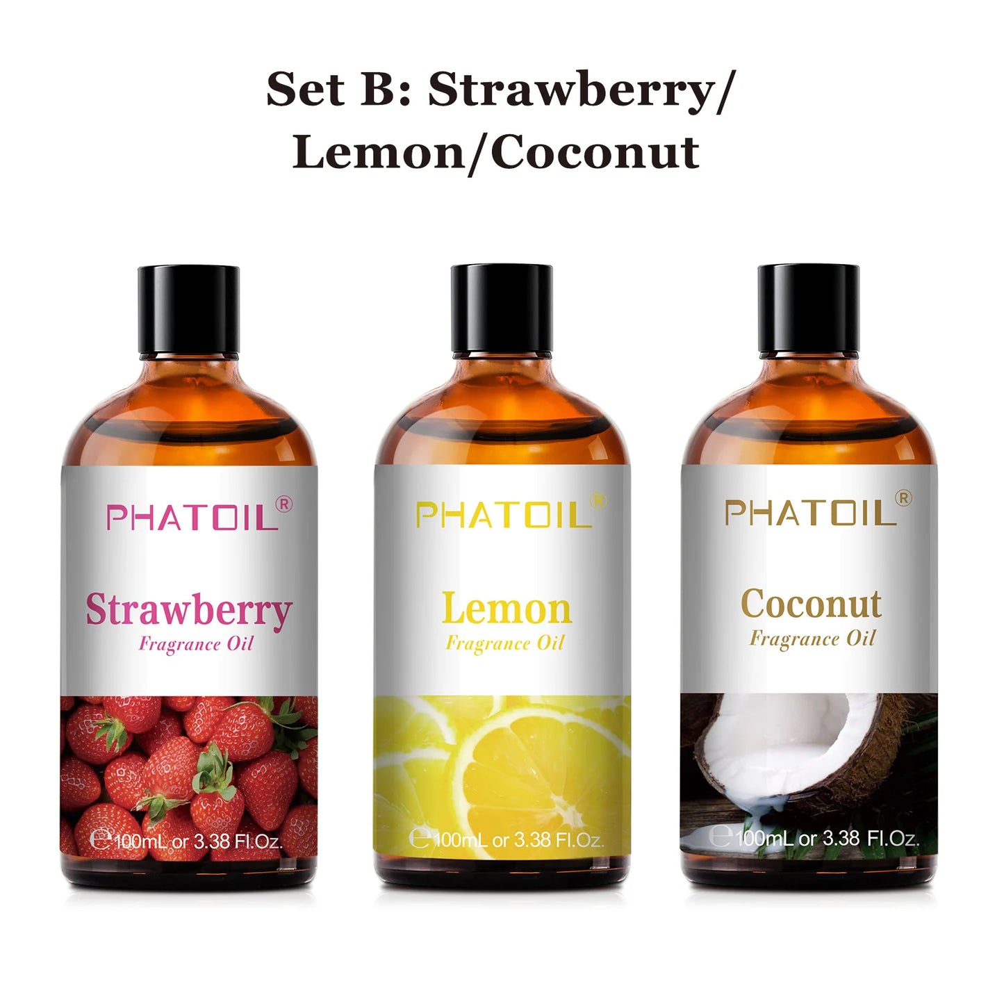 Nature breathing ( 100ml Aromatherapy Fragrance Oil Coconut & Vanilla Strawberry Cherry Lemon )