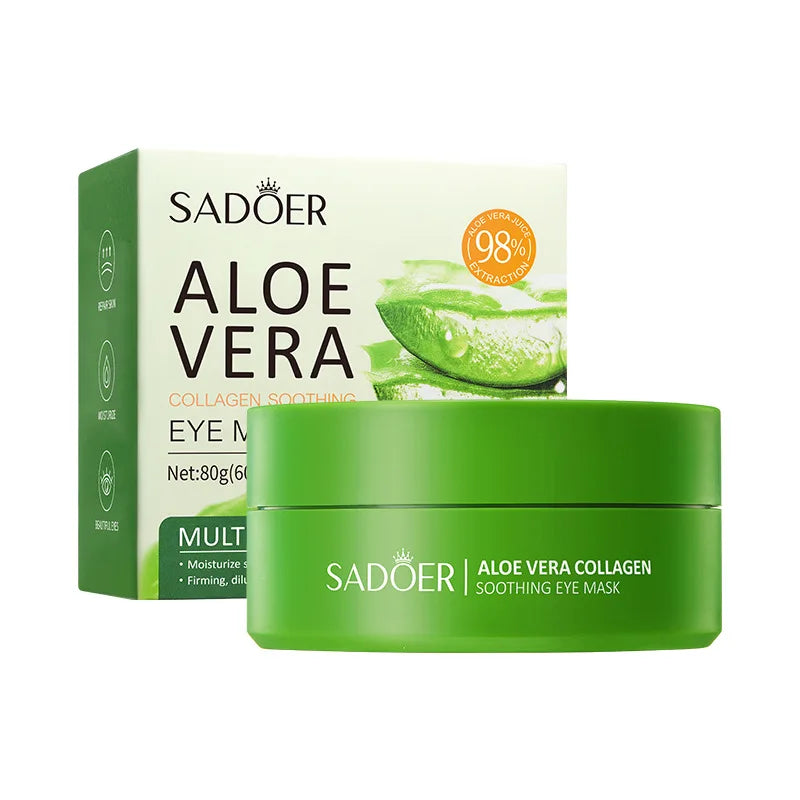 60pcs Collagen & Aloe Vera Eye Mask