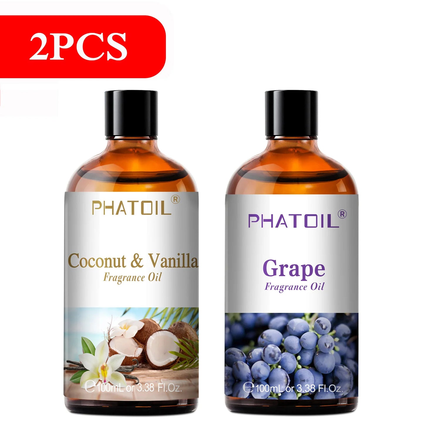 Nature breathing ( 100ml Aromatherapy Fragrance Oil Coconut & Vanilla Strawberry Cherry Lemon )