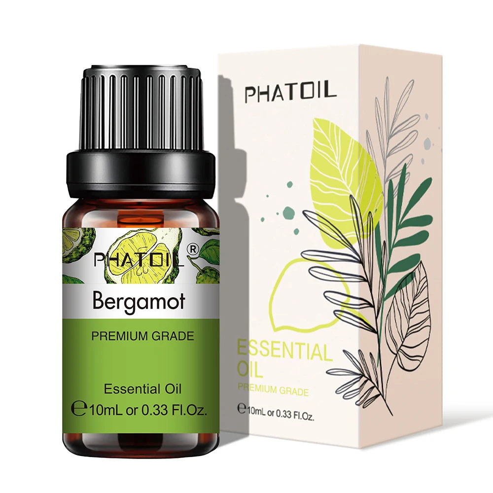 More beautiful( Natural Plant Essential Oil 10ml Eucalyptus Lavender Bergamot Vanilla Peppermint 1PCS Aroma Essential Oils For Diffuser)
