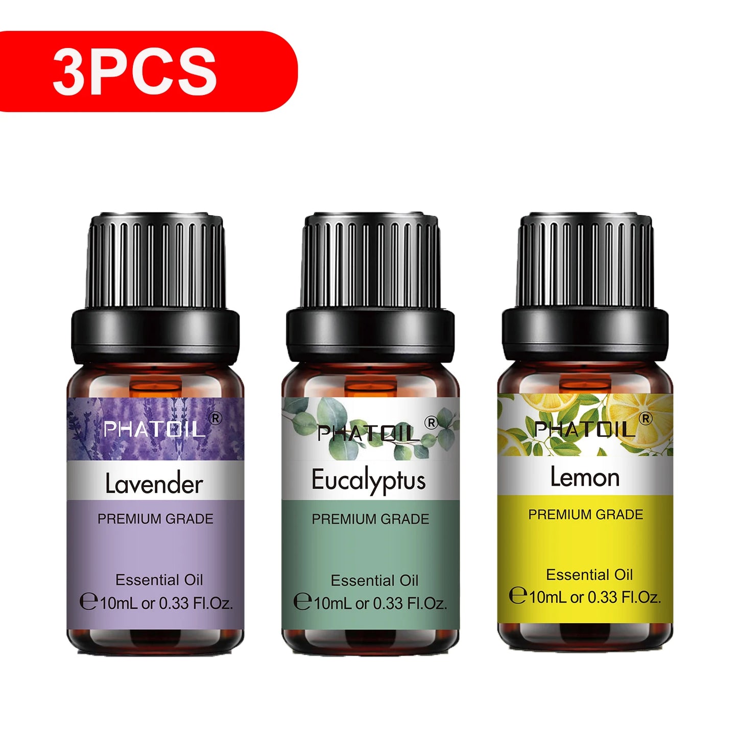 More beautiful( Natural Plant Essential Oil 10ml Eucalyptus Lavender Bergamot Vanilla Peppermint 1PCS Aroma Essential Oils For Diffuser)