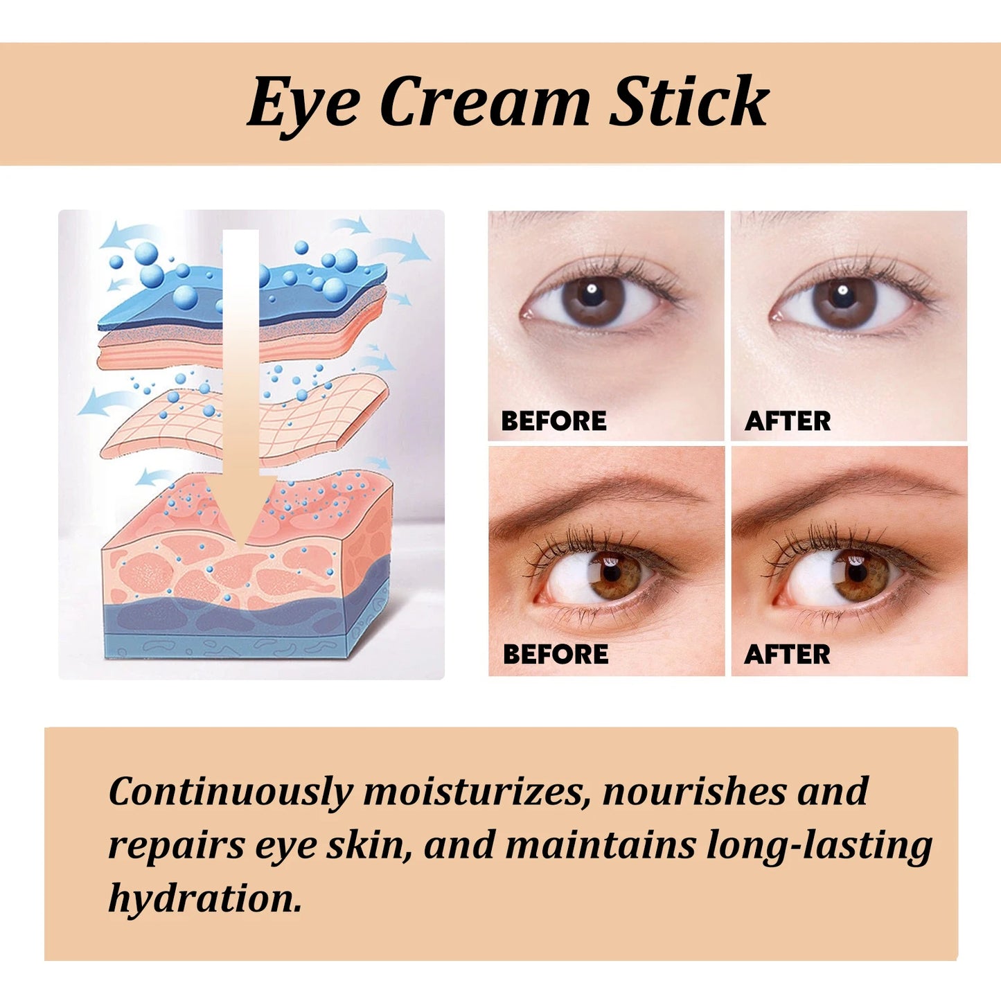 Jobana ( Eye Cream Stick Lightening Dark Circles Collagen)
