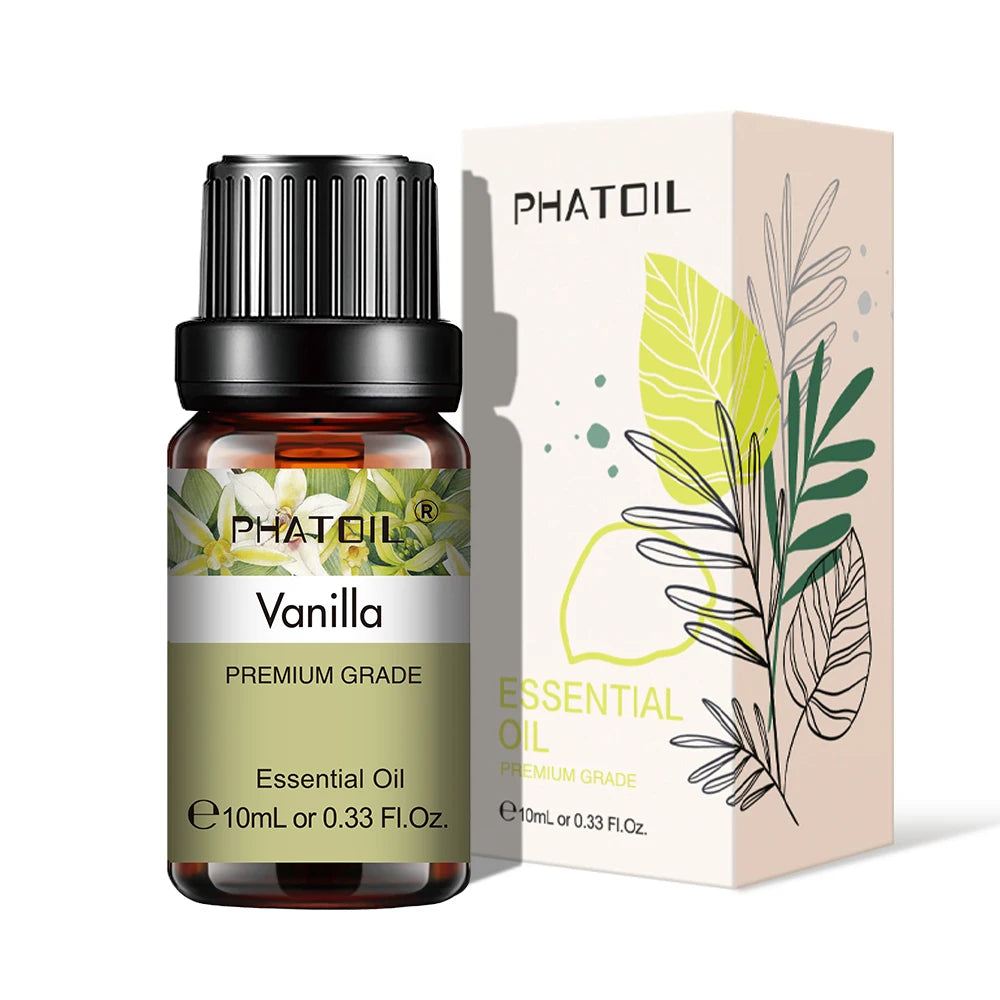 More beautiful( Natural Plant Essential Oil 10ml Eucalyptus Lavender Bergamot Vanilla Peppermint 1PCS Aroma Essential Oils For Diffuser)
