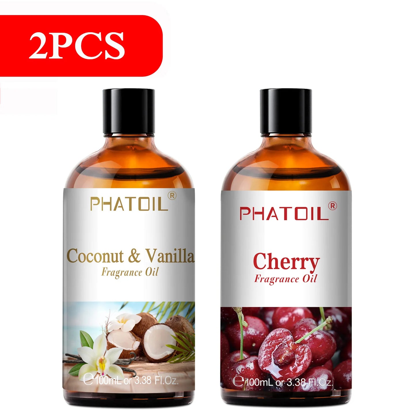 Nature breathing ( 100ml Aromatherapy Fragrance Oil Coconut & Vanilla Strawberry Cherry Lemon )