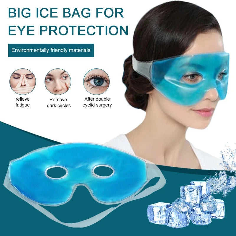 Snowy (Cooling Ice Eye Mask Fatigue Relief Remove Dark Circles Cold Eye)