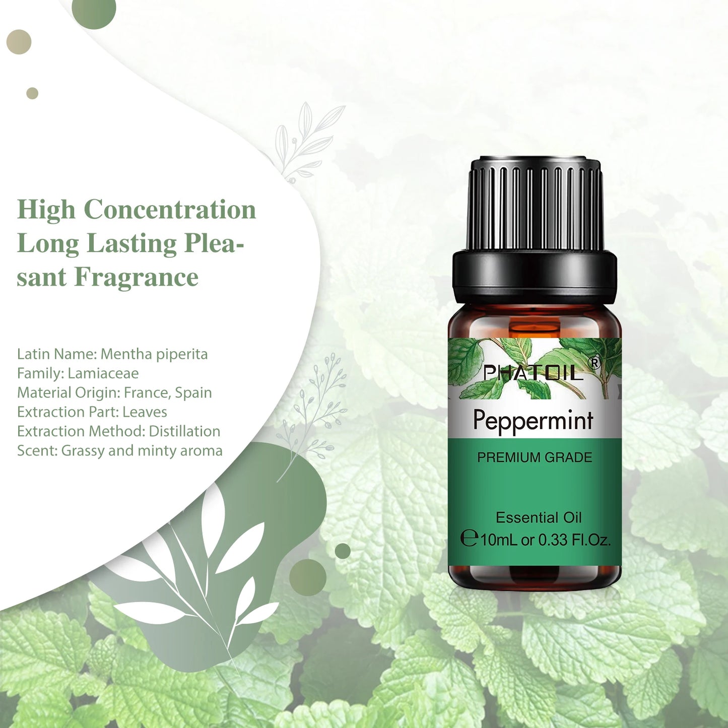 More beautiful( Natural Plant Essential Oil 10ml Eucalyptus Lavender Bergamot Vanilla Peppermint 1PCS Aroma Essential Oils For Diffuser)