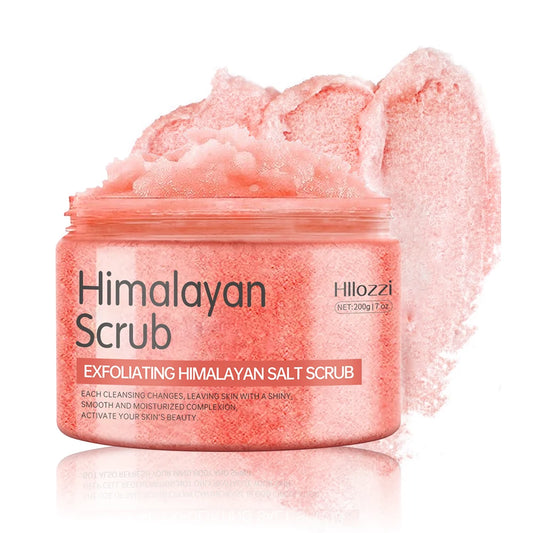 Himalayan salt scrub cleanses the skin, whitens, exfoliates, removes dead skin, and makes the skin smooth and elastic Bathing