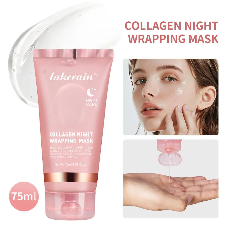 Mask Korean Collagen Night Wrapping Mask Deeply Hydrates Night Care Mask Cream
