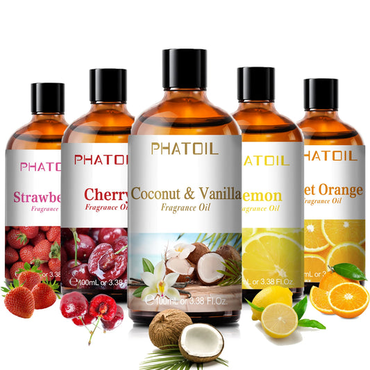 Nature breathing ( 100ml Aromatherapy Fragrance Oil Coconut & Vanilla Strawberry Cherry Lemon )