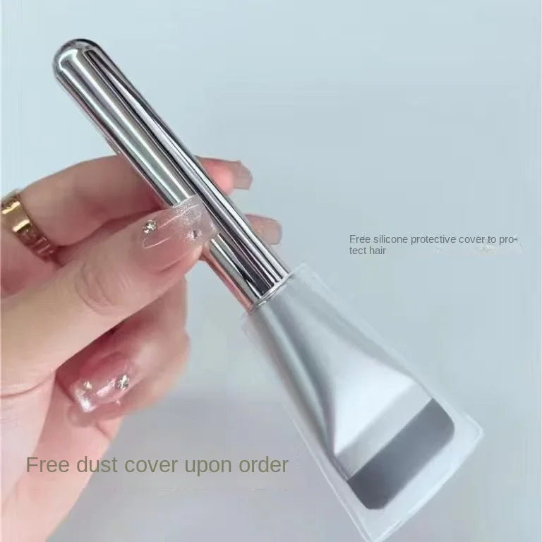 Premium Korean Silver Makeup Brush - Professional Quality for Flawless Application