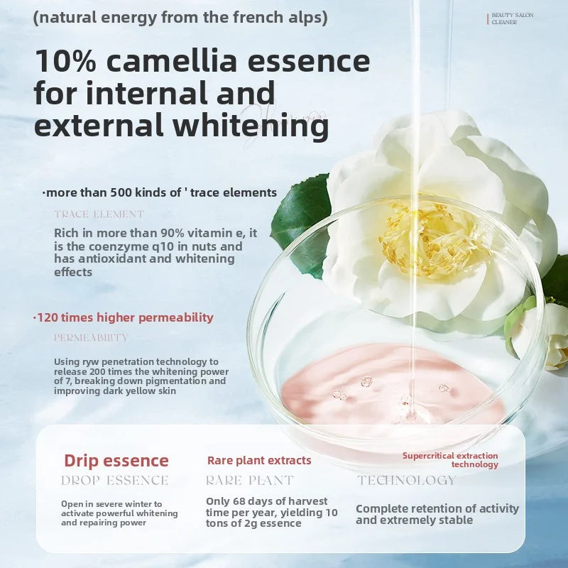 OHBT Camellia Shower Gel, 500ml Long Lasting Fragrance Deep Cleansing Body Wash, Moisturizing Refresh Amino Acid Exfoliate