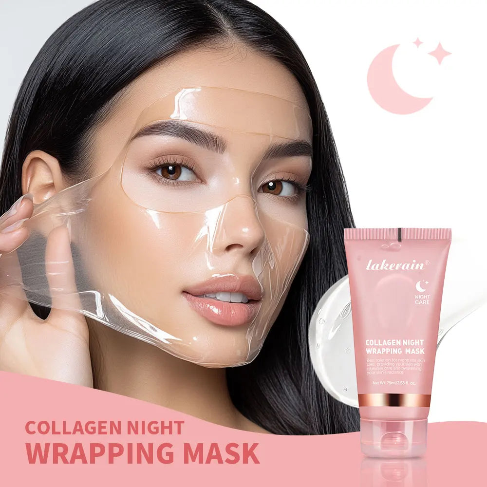 Mask Korean Collagen Night Wrapping Mask Deeply Hydrates Night Care Mask Cream