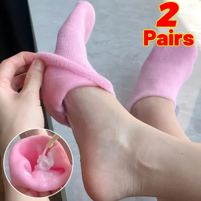 JAYREP SILICONE MOISTURIZING FOOT SOCKS