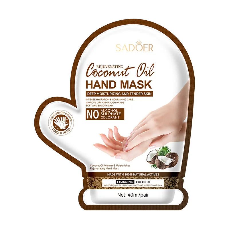 Coconut Moisturizing Hand Mask Whitening Nourishing Anti-aging Hydrating Hand Gloves for Hands Skin Care Products