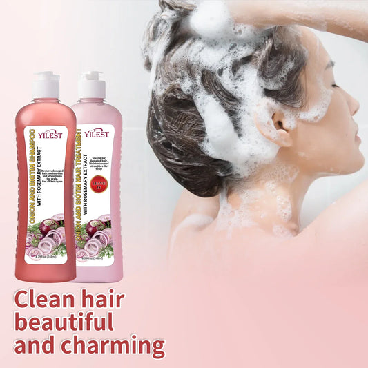 All-in-One Hair Strengthening Shampoo - Rosemary Onion Formula to Combat Hair Loss, Stimulate Growth & Improve Scalp Health.