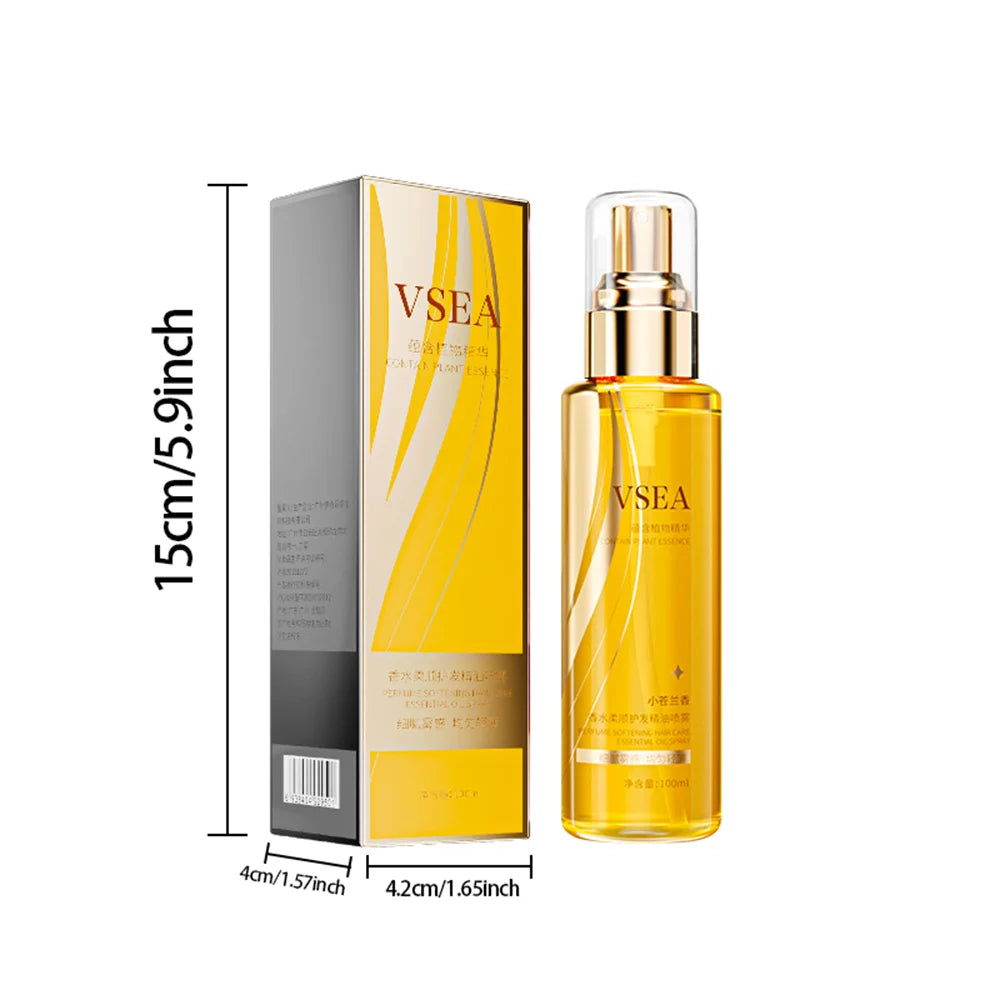 Lightweight Hair Oil Mist Serum, Botanical Extracts Hair Treatment for Split Ends,Frizz & Flyaways,Nourishing Repair,Gloss Shine