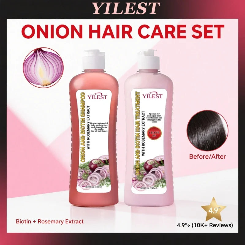 All-in-One Hair Strengthening Shampoo - Rosemary Onion Formula to Combat Hair Loss, Stimulate Growth & Improve Scalp Health.