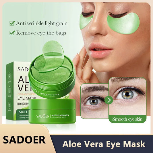 60pcs Collagen & Aloe Vera Eye Mask
