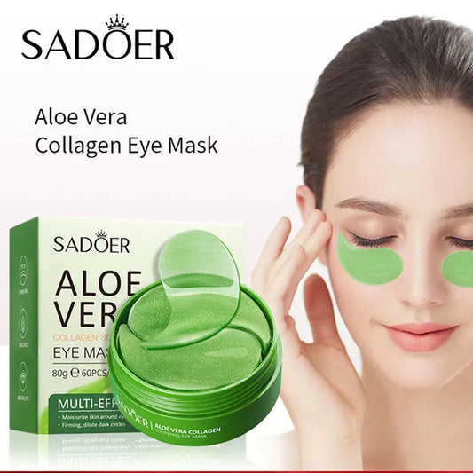 60pcs Collagen & Aloe Vera Eye Mask