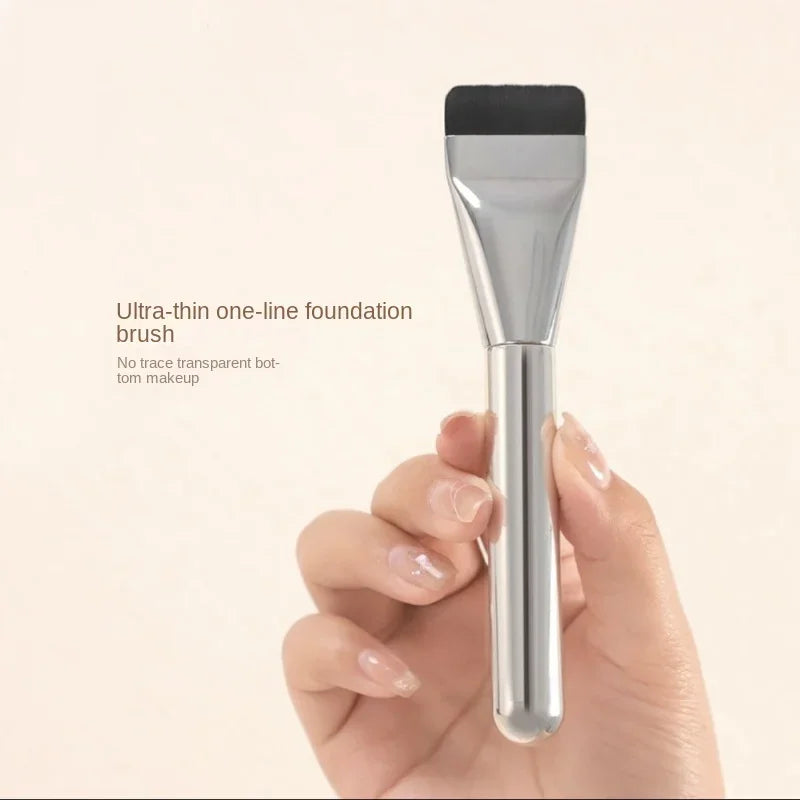Premium Korean Silver Makeup Brush - Professional Quality for Flawless Application