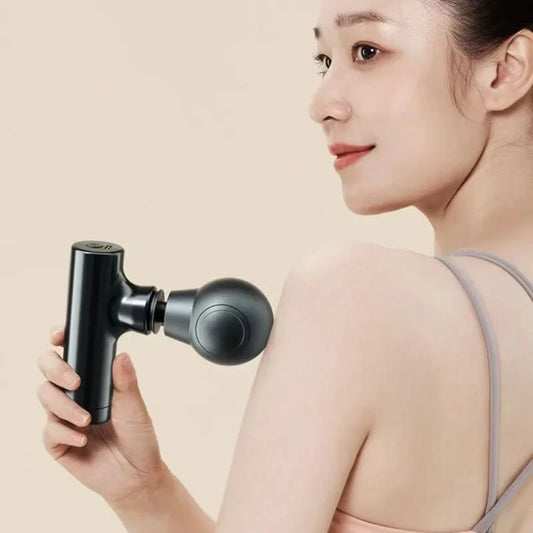 Velisse ( Massage Screen 6 Heads Gun Muscle Massager Portable Electric Fascia Gun for Neck Foot Body Fascia Gun)