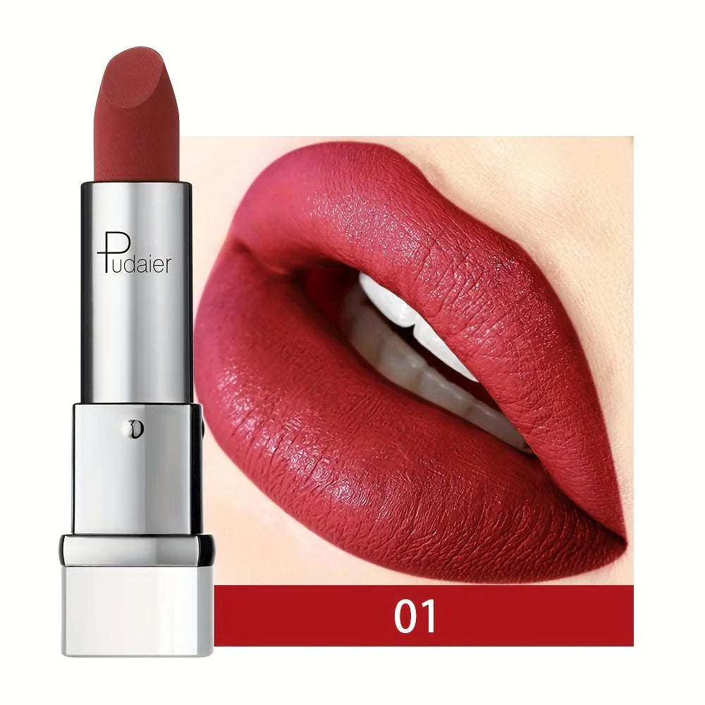 Velvet Matte Lip Gloss - Waterproof, Moisturizing, Long-Lasting Red Lip Tint Makeup, Advanced Matte Finish for All Skin Types