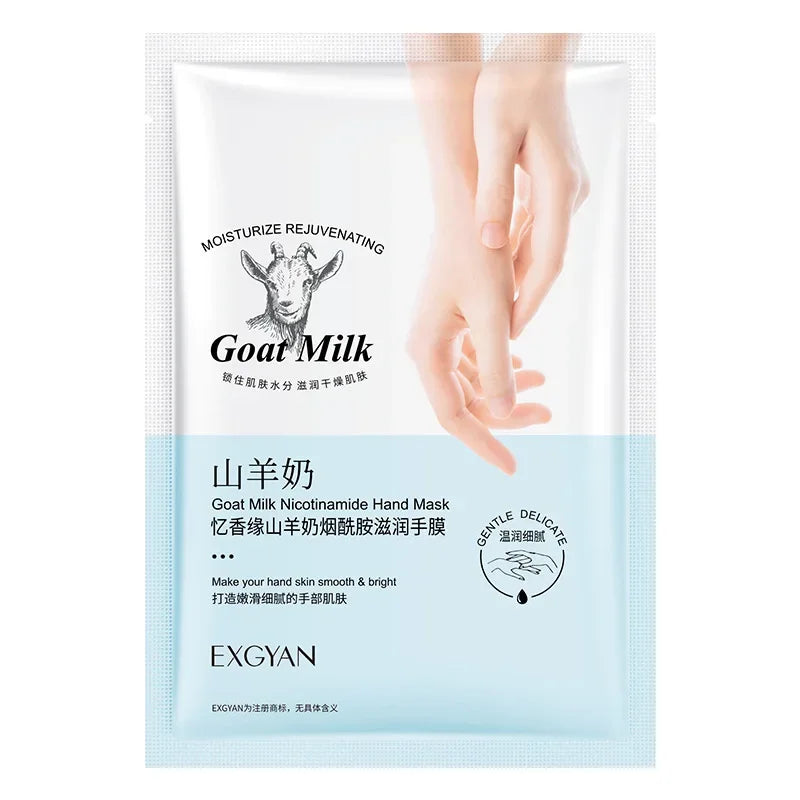 5 Pairs Goat Milk Hand Mask skincare Nourishing Moisturizing Whitening Exfoliating Remove Dead Skin Hands Skin Care Products