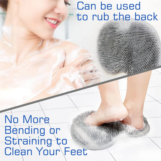 Brush for back and foot cleaning