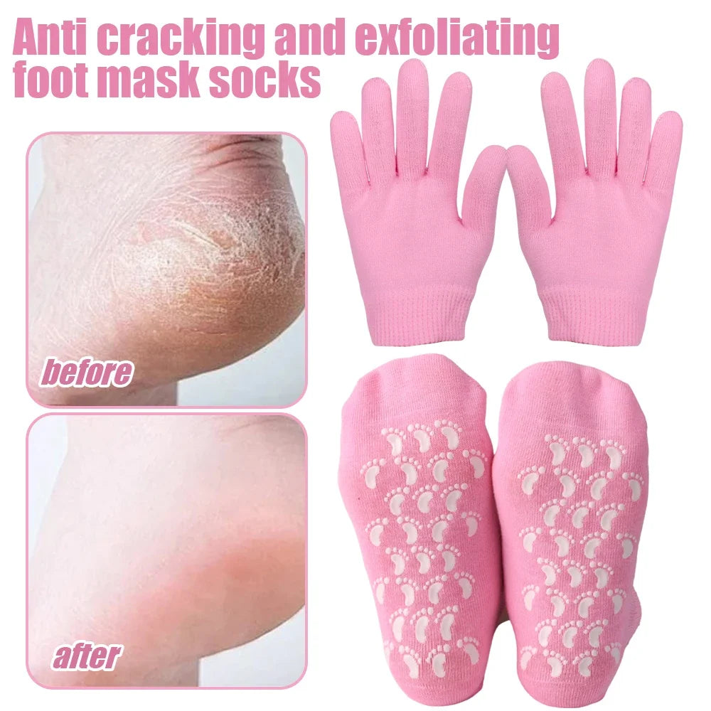 JAYREP SILICONE MOISTURIZING FOOT SOCKS