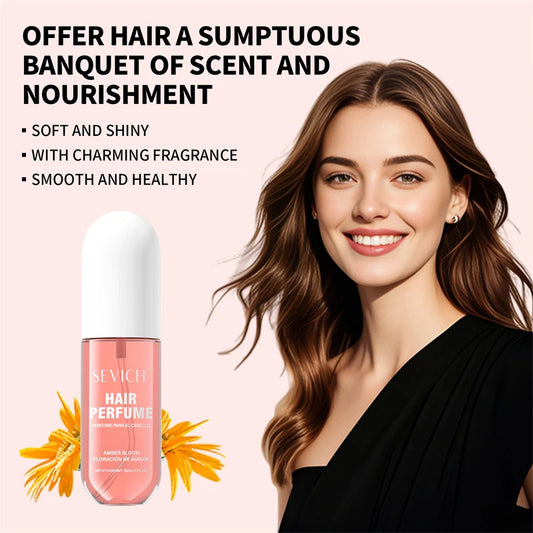 80ml Hair Perfume Long-lasting Natural Fragrance Hair Spray Liquid Plants Extract Moisturizing Hair Care Hair Mist for Men Women