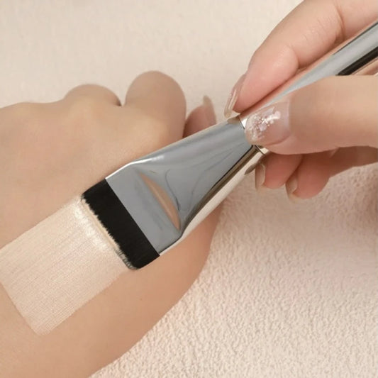 Premium Korean Silver Makeup Brush - Professional Quality for Flawless Application