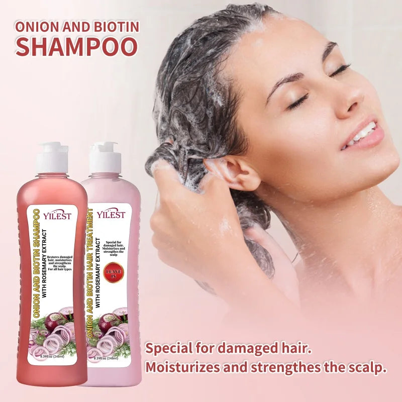 All-in-One Hair Strengthening Shampoo - Rosemary Onion Formula to Combat Hair Loss, Stimulate Growth & Improve Scalp Health.