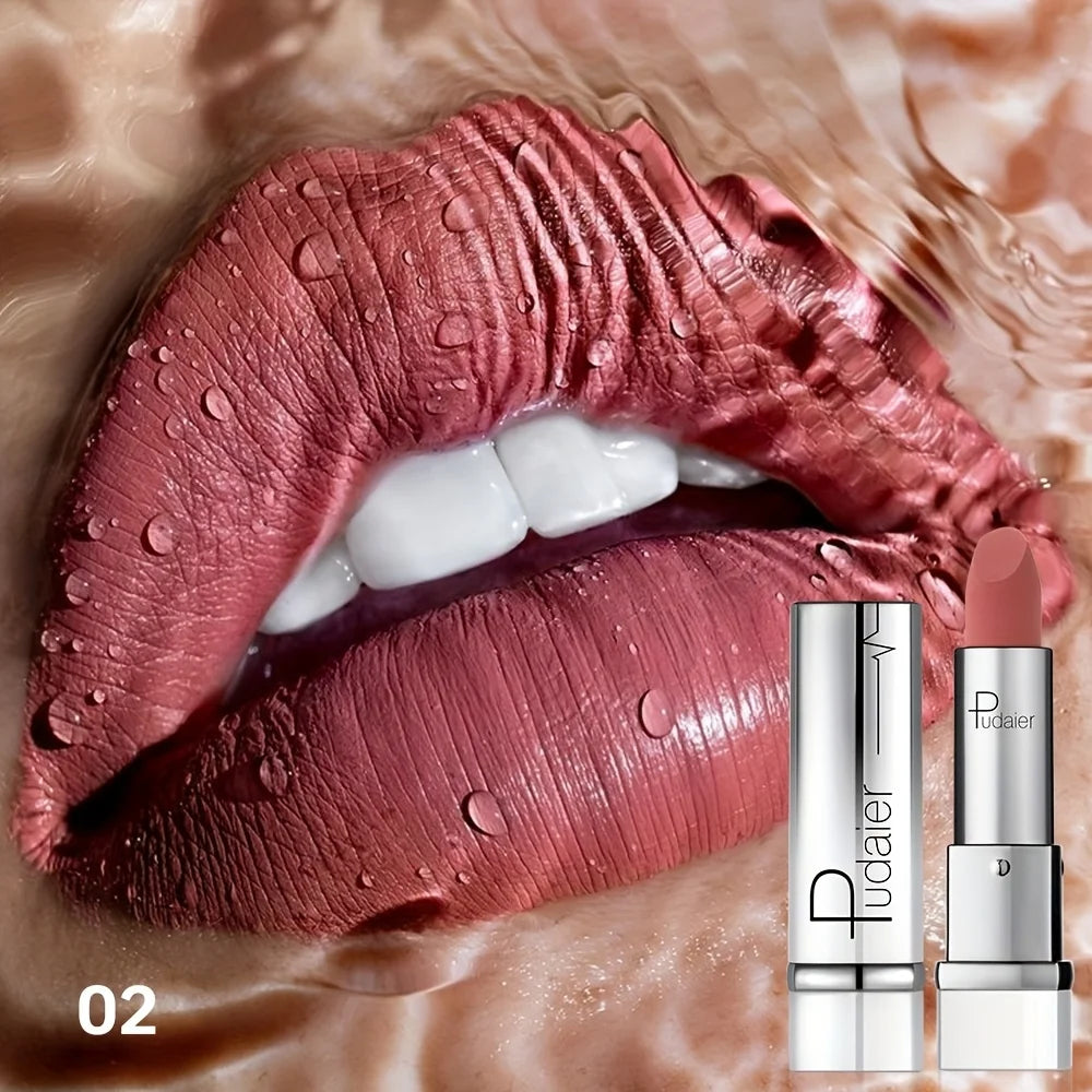 Velvet Matte Lip Gloss - Waterproof, Moisturizing, Long-Lasting Red Lip Tint Makeup, Advanced Matte Finish for All Skin Types